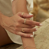 Helical Sterling Silver Ring Lightly Twisted Ring